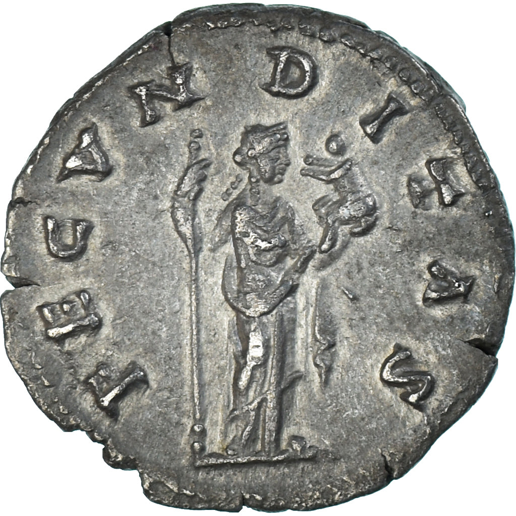Moeda, Faustina II, Denarius, 161-176, Rome, AU(55-58), Prata, RIC:677