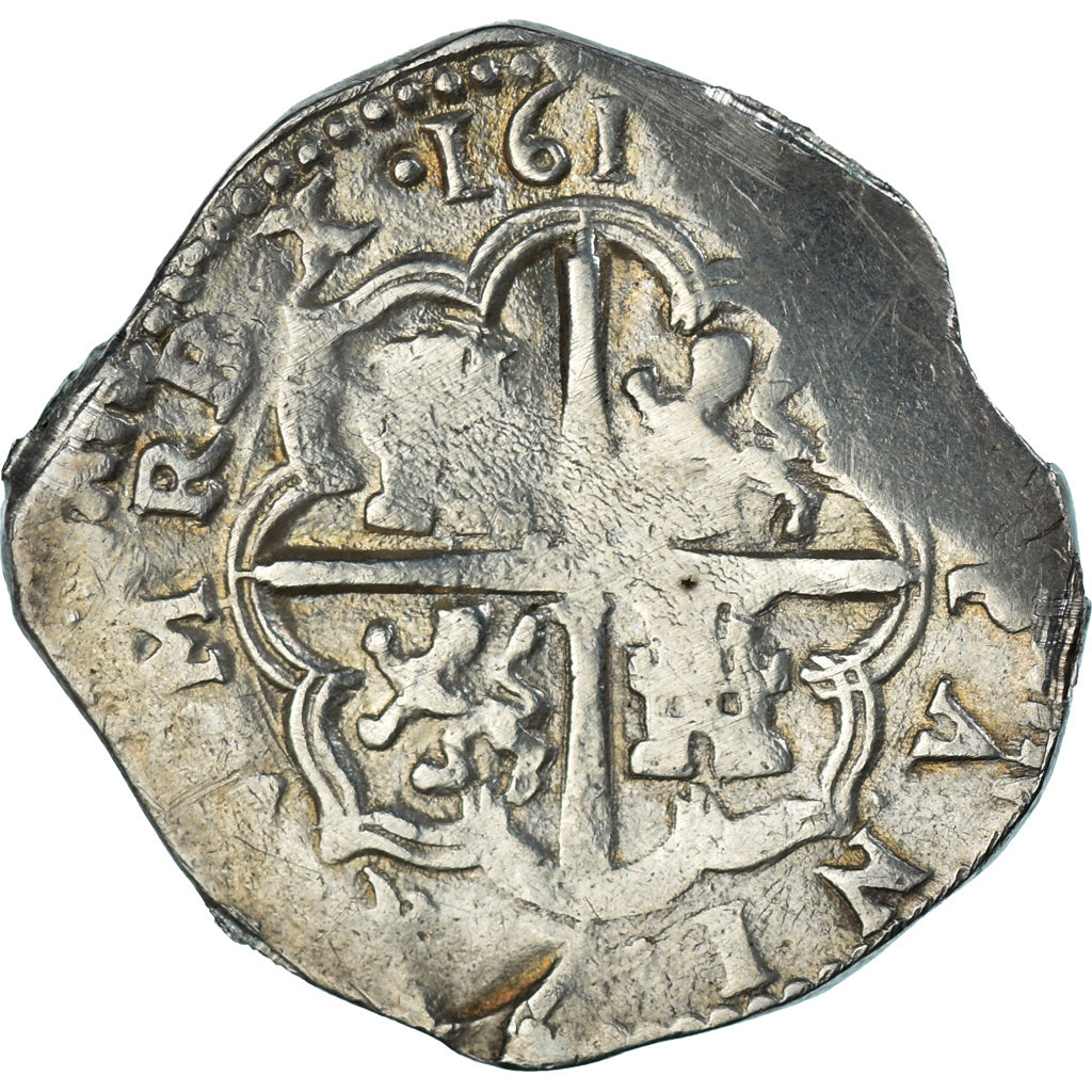 Moneda, España, Philip III, 4 Réales, 1611, Seville, COB, MBC, Plata, KM:33.4