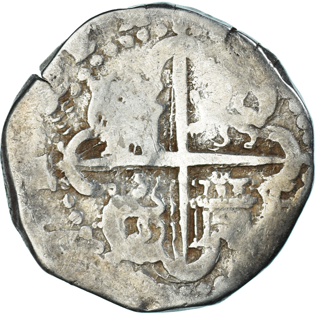 Coin, Spain, Philip II, 2 Reales, Potosi, COB, VF(30-35), Silver