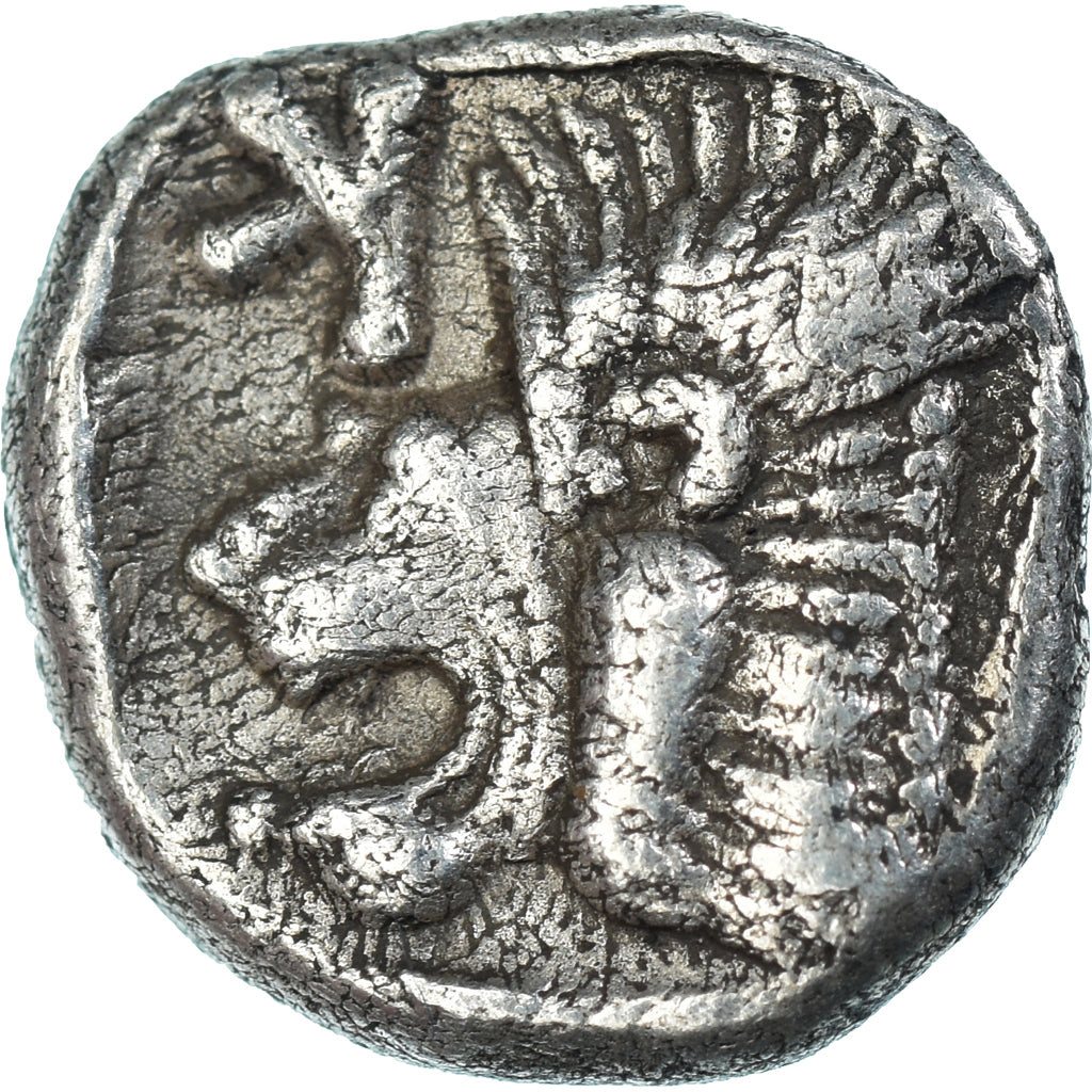 Coin, Mysia, Obol, 450-400 BC, Kyzikos, EF(40-45), Silver