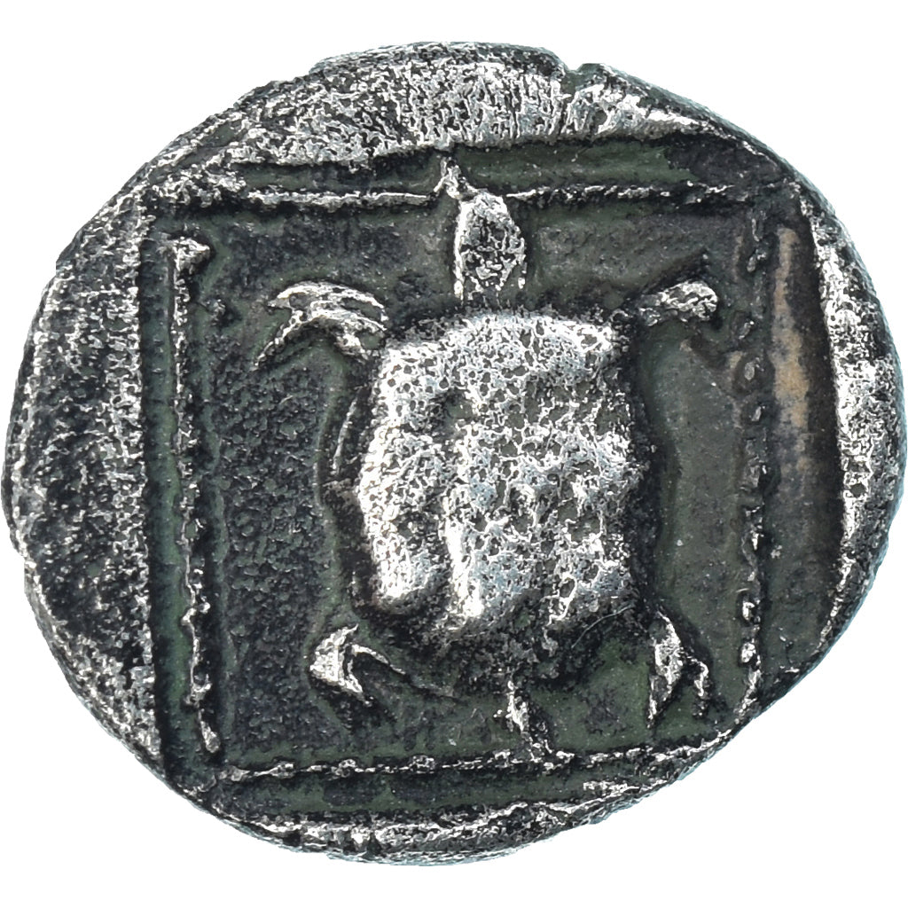Coin, Lesbos, Hemiobol, ca. 500-440 BC, Methymna, AU(50-53), Silver, HGC:6-890