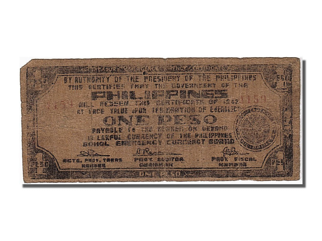 Banconote, Filippine, 1 Peso, 1942, KM:S135a, BB