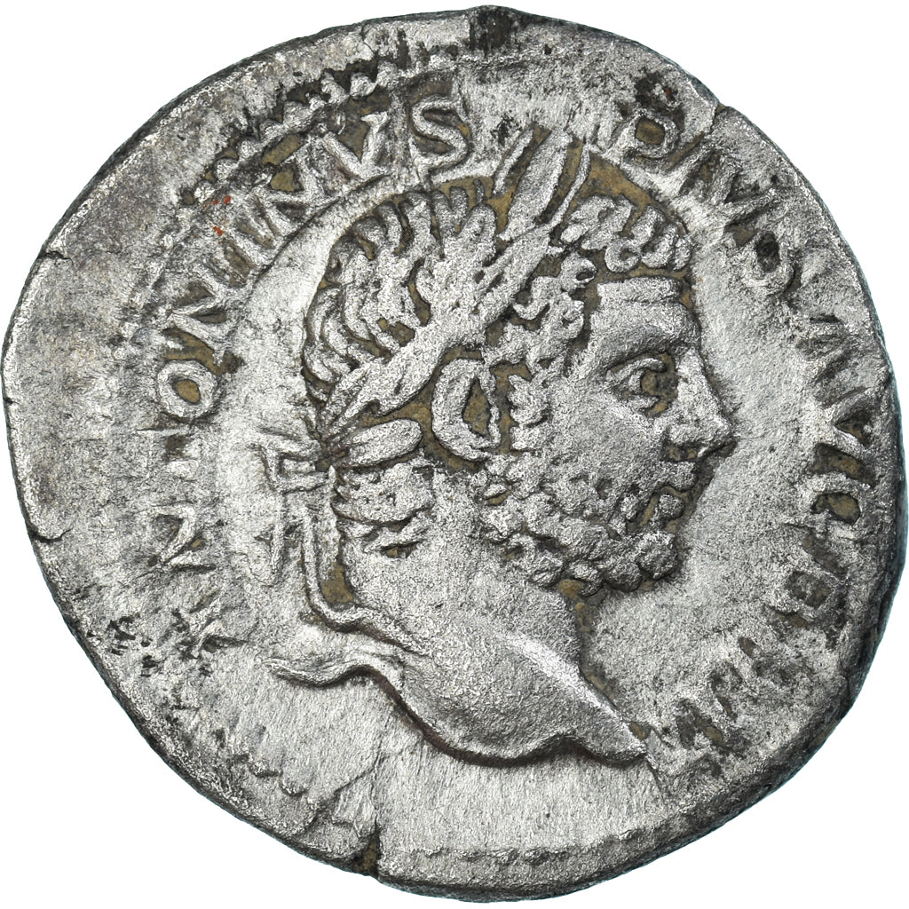 Moneda, Caracalla, Denarius, 213-217, Rome, MBC, Plata