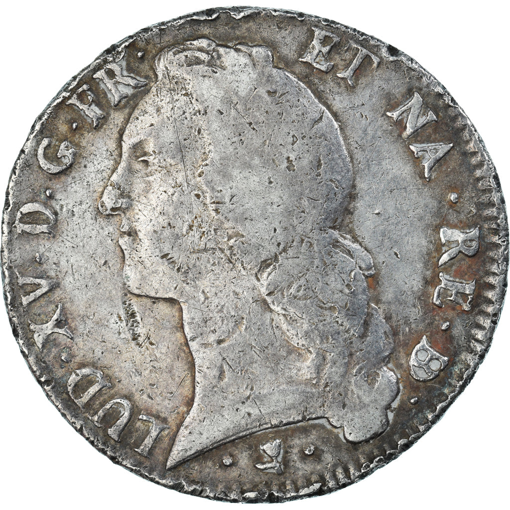 Coin, France, Louis XV, Écu de Béarn au bandeau, 1769, Pau, VF(30-35), Silver
