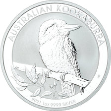 Coin, Australia, Elizabeth II, Australian Kookaburra, 1 Dollar, 1 Oz, 2021