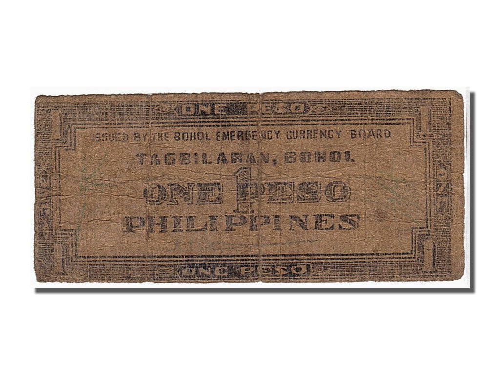 Biljet, Fillipijnen, 1 Peso, 1942, TTB