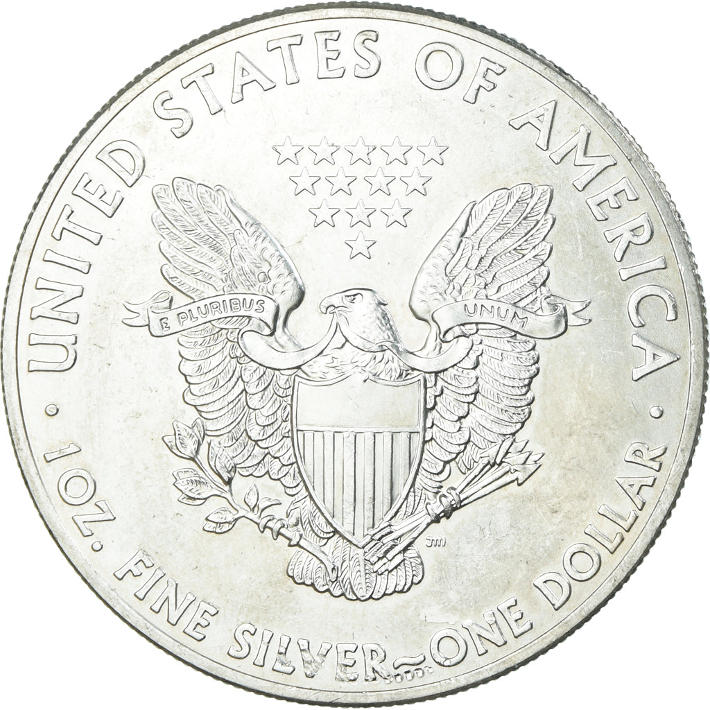Coin, United States, Silver Eagle, 1 Dollar, 1 Oz, 2014, U.S. Mint, MS(60-62)