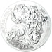 Münze, Ruanda, Hippopotame, 50 amafaranga, 1 Oz, 2021, BE, STGL, Silber