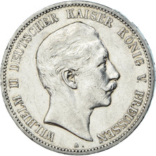 Coin, German States, PRUSSIA, Wilhelm II, 5 Mark, 1907, Berlin, EF(40-45)