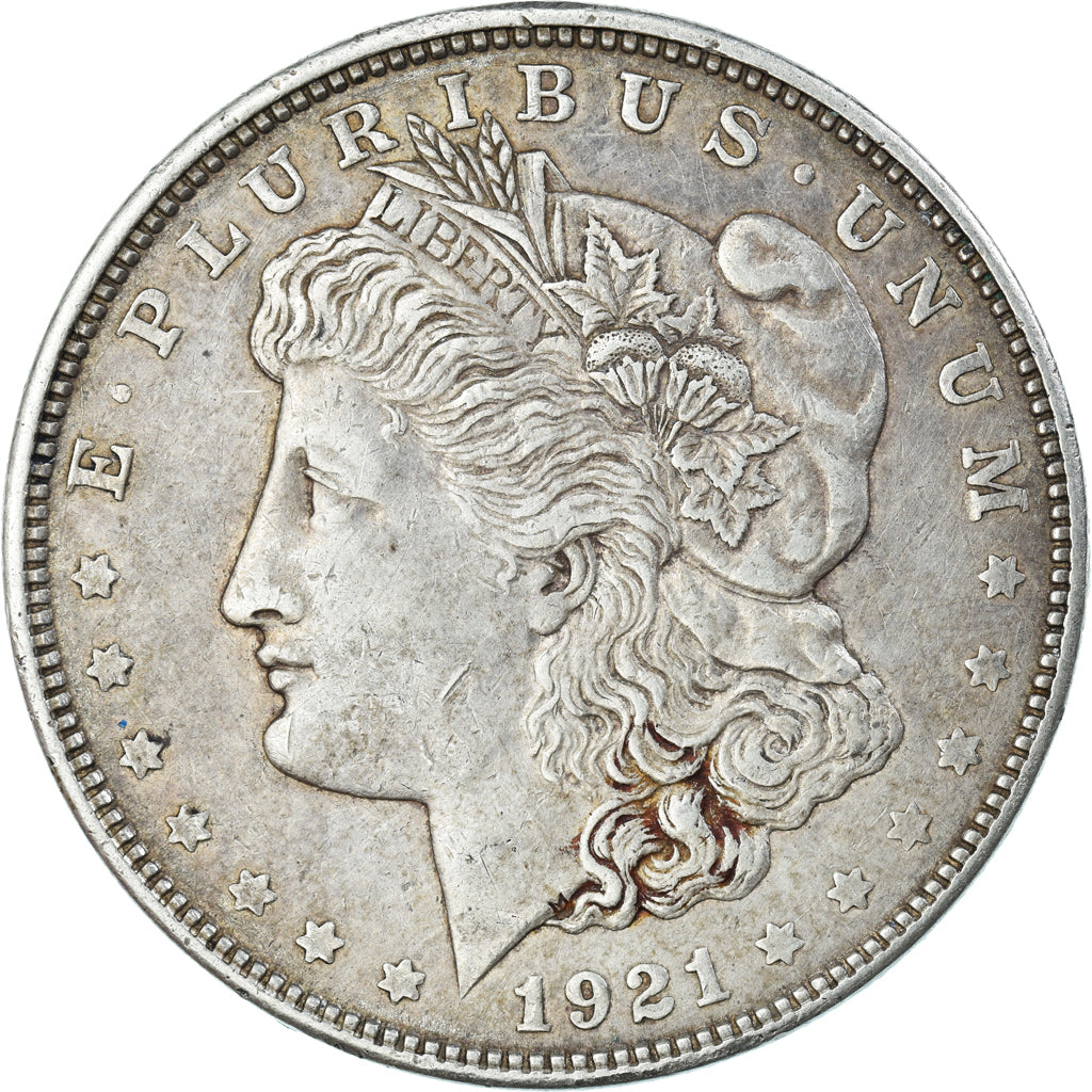 Coin, United States, Morgan Dollar, Dollar, 1921, U.S. Mint, Denver, EF(40-45)