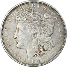 Coin, United States, Morgan Dollar, Dollar, 1921, U.S. Mint, Denver, EF(40-45)