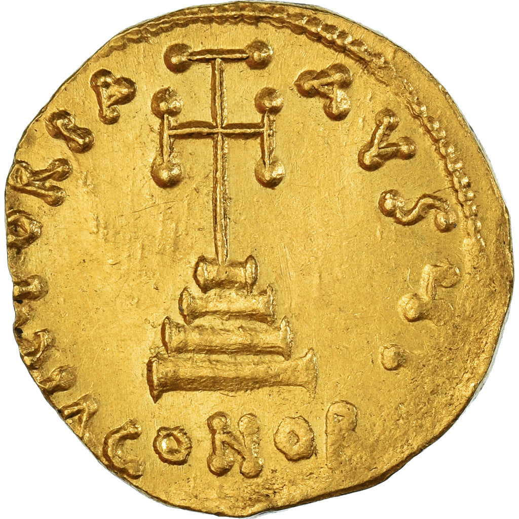 Coin, Leontius, Solidus, 695-698, Constantinople, AU(55-58), Gold