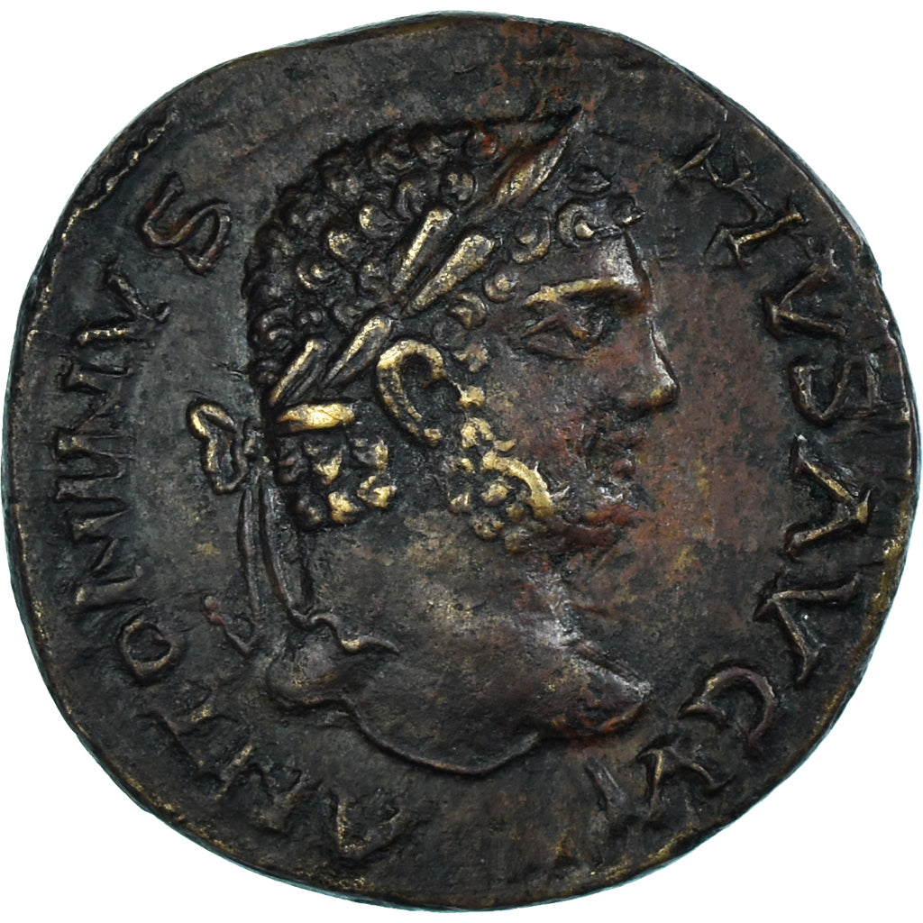 Moneda, Macedonia, Caracalla, Æ, 197-217, Stobi, MBC+, Bronce, Varbanov:4065