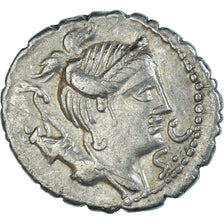 Coin, TI. CLAUDIUS NERO, Denarius Serratus, 79 BC, Rome, AU(50-53), Silver