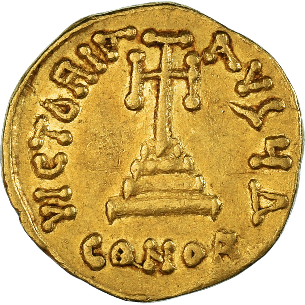 Coin, Constans II with Constantine IV, Solidus, 654–659, Constantinople