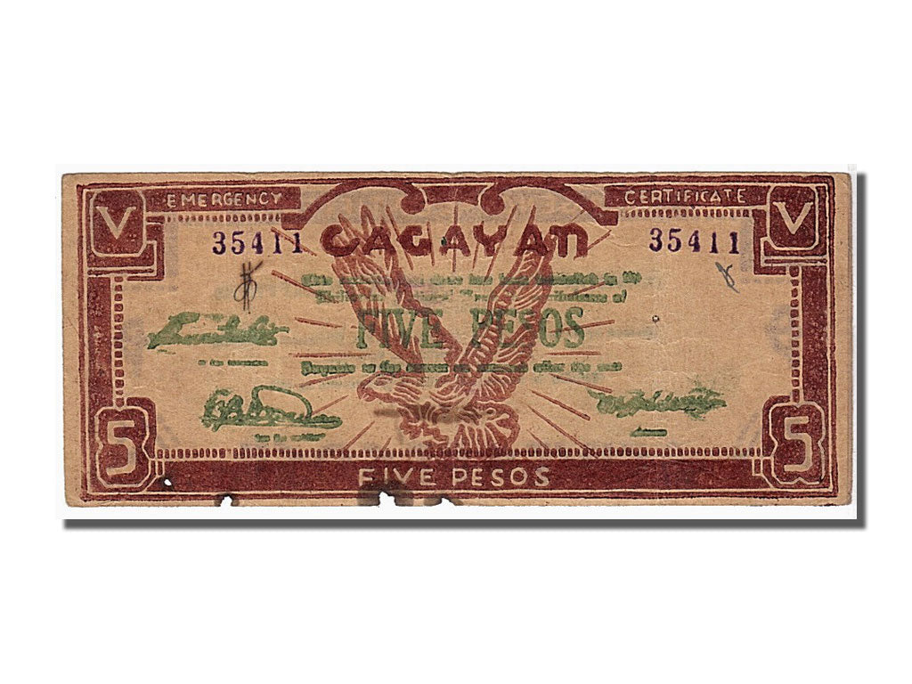 Biljet, Fillipijnen, 5 Pesos, TTB
