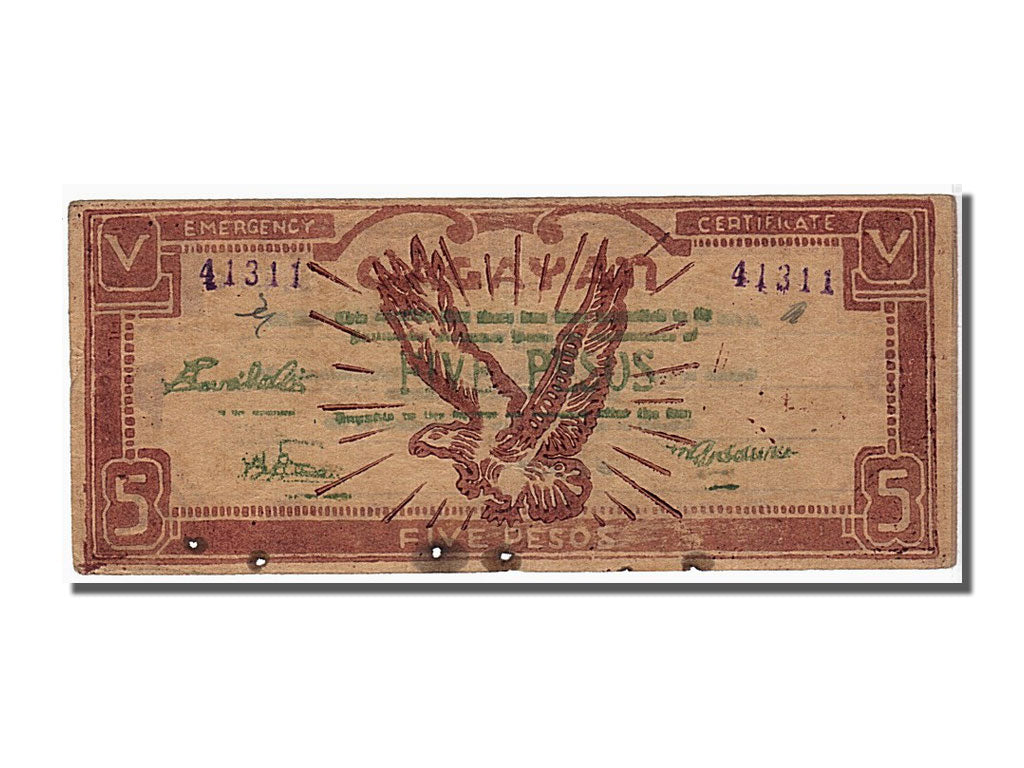 Banknote, Philippines, 5 Pesos, KM:S191b, EF(40-45)
