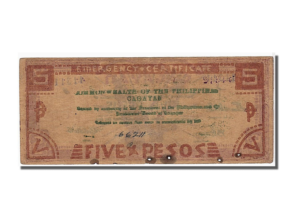 Banknote, Philippines, 5 Pesos, KM:S191b, EF(40-45)