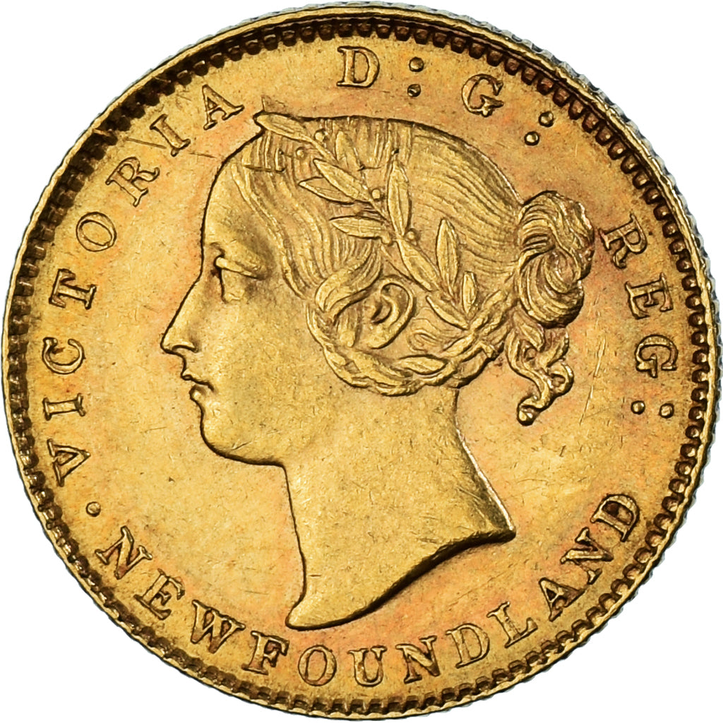 Monnaie, Canada, Victoria, 2 Dollars, 1885, Londres, TTB+, Or, Friedberg:1.