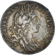 Coin, Great Britain, William III, 6 Pence, 1695, VF(30-35), Silver, Spink:3520