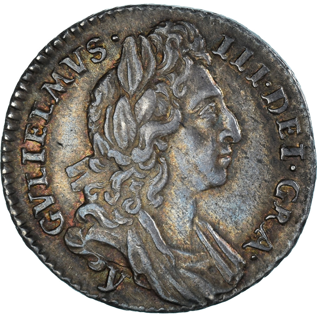 Moeda, Grã-Bretanha, William III, 6 Pence, 1696, York, EF(40-45), Prata