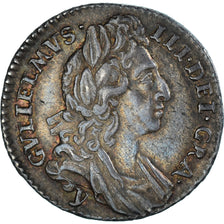 Moeda, Grã-Bretanha, William III, 6 Pence, 1696, York, EF(40-45), Prata