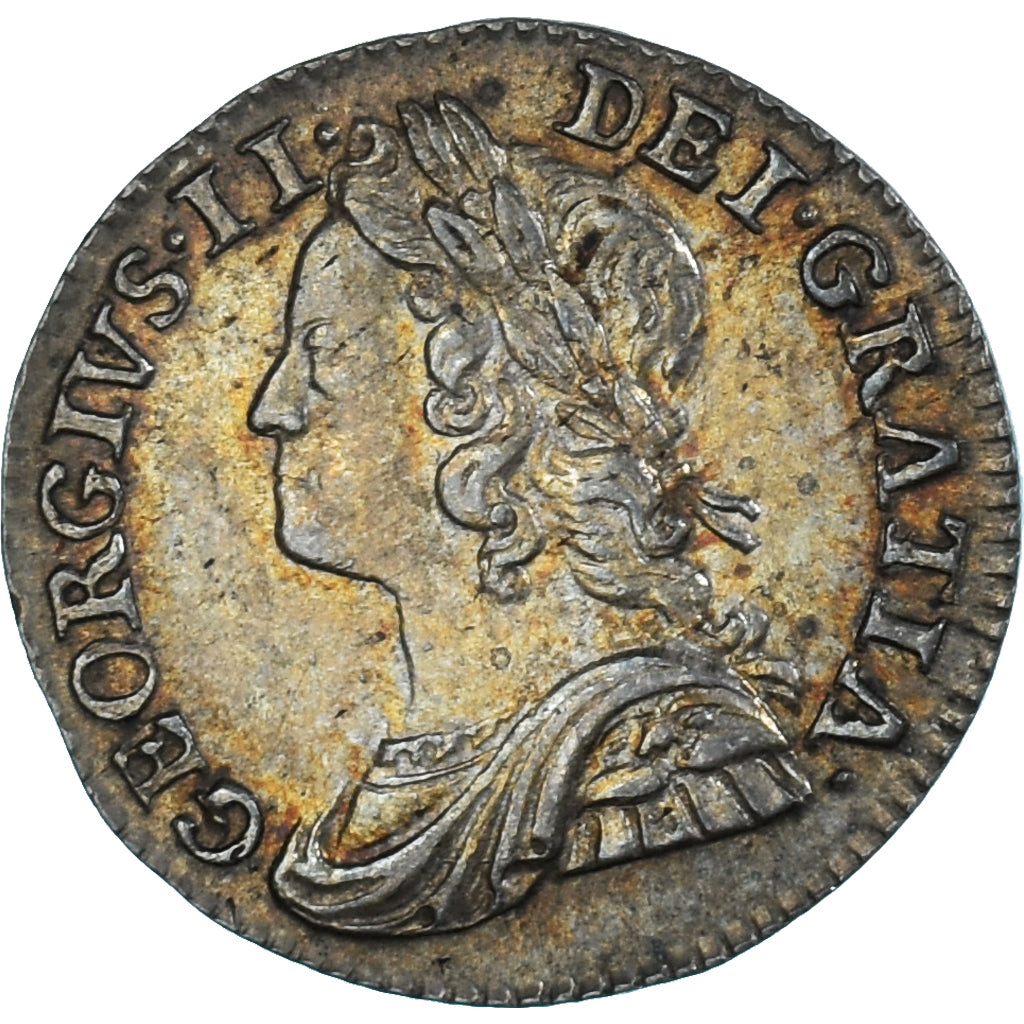 Coin, Great Britain, George II, 2 Pence, 1746, AU(55-58), Silver, Spink:3714A