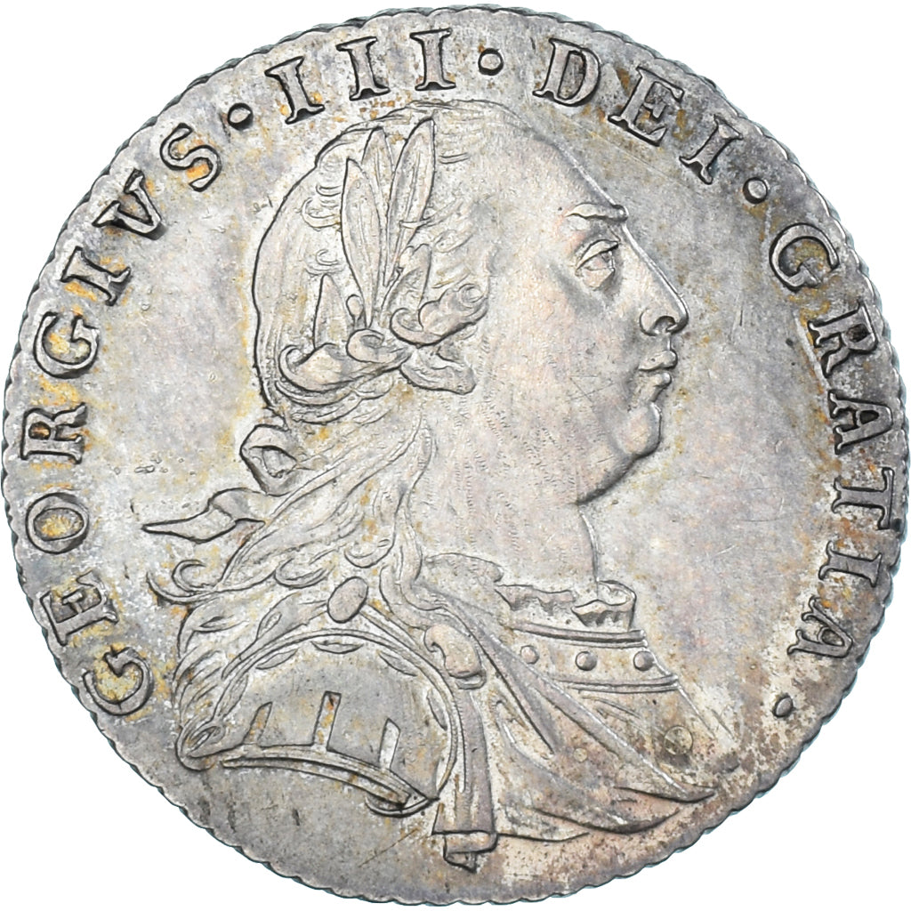Münze, Großbritannien, George III, 6 Pence, 1787, VZ, Silber, Spink:3749