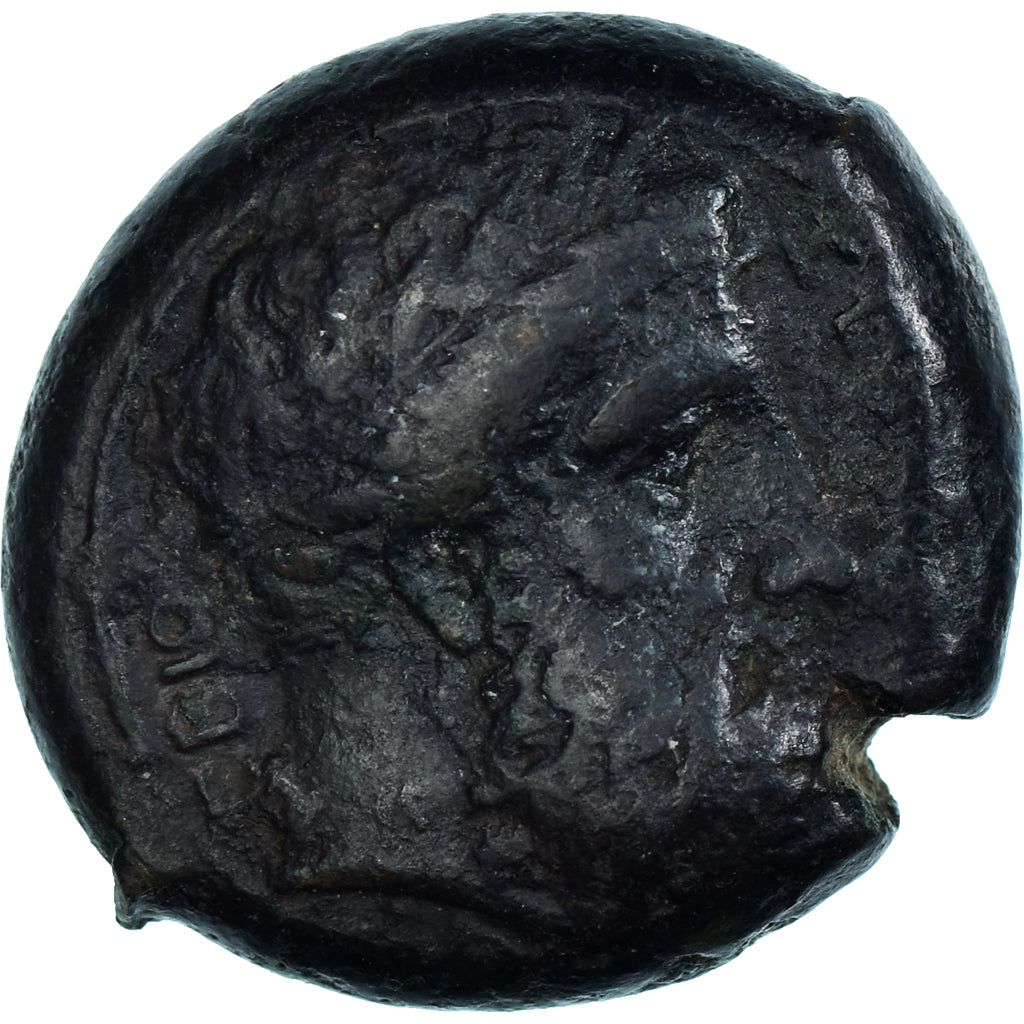 Coin, Sicily, Hemidrachm, ca. 344-338 BC, Syracuse, EF(40-45), Bronze