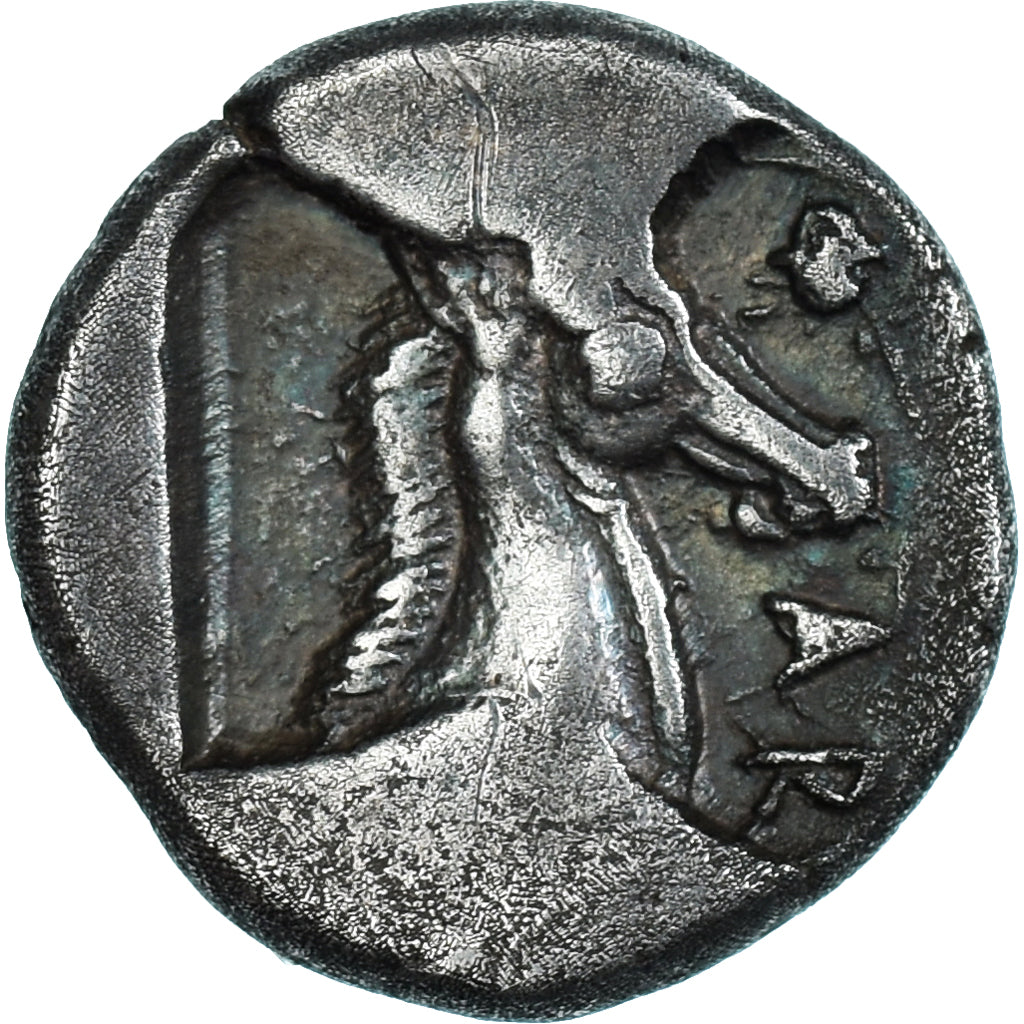 Moeda, Tessália, Hemidrachm, Mid-late 5th century BC, Pharsalos, AU(50-53)