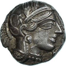 Coin, Attica, Tetradrachm, ca. 454-404 BC, Athens, AU(55-58), Silver, HGC:4-1597