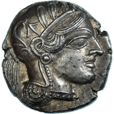 Coin, Attica, Tetradrachm, ca. 454-404 BC, Athens, AU(55-58), Silver, HGC:4-1597