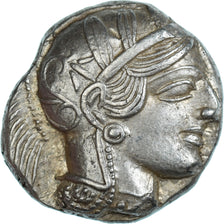 Coin, Attica, Tetradrachm, ca. 454-404 BC, Athens, AU(55-58), Silver, HGC:4-1597