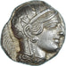 Coin, Attica, Tetradrachm, ca. 454-404 BC, Athens, AU(55-58), Silver, HGC:4-1597