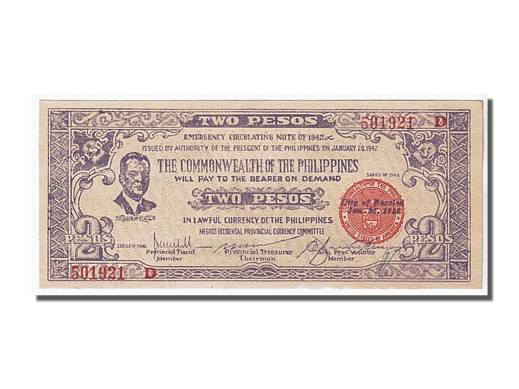 Banknote, Philippines, 2 Pesos, 1942, KM:S647B, UNC(65-70)