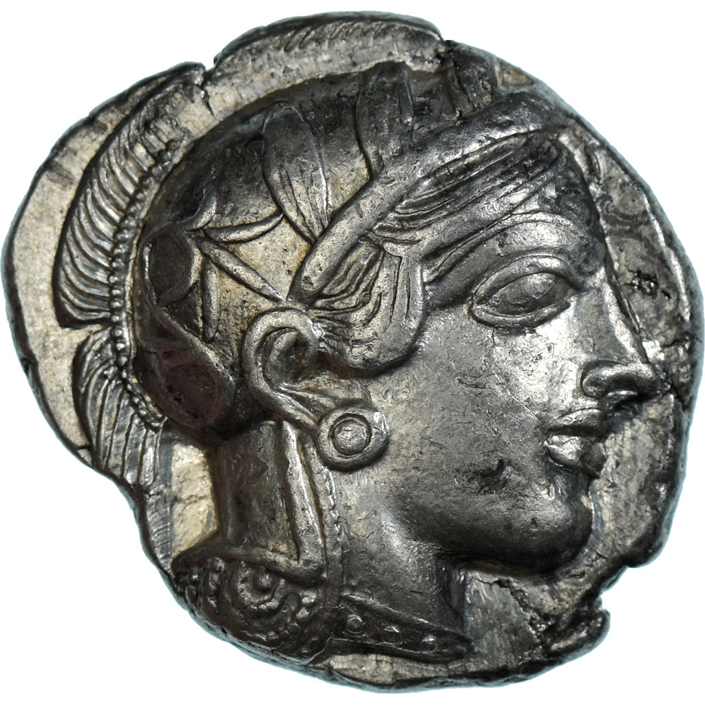 Coin, Attica, Tetradrachm, ca. 454-404 BC, Athens, AU(55-58), Silver, HGC:4-1597
