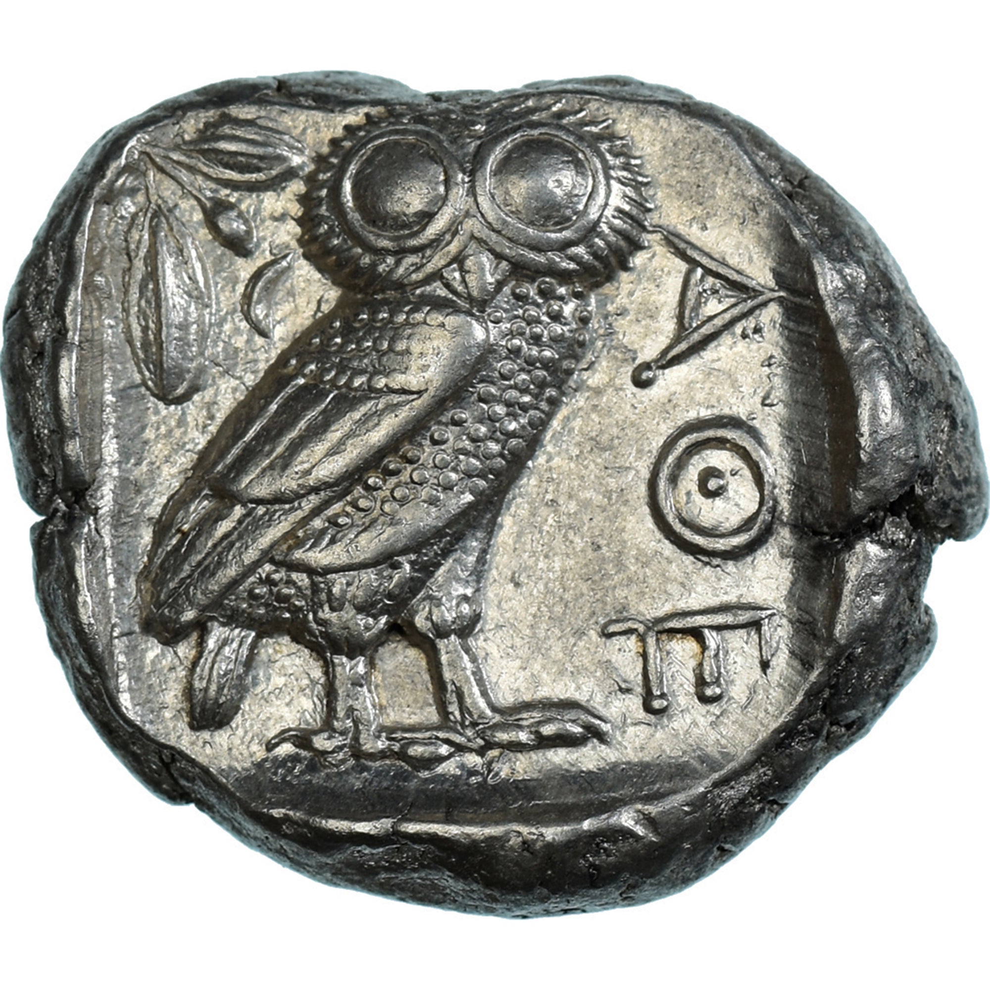 Coin, Attica, Tetradrachm, ca. 454-404 BC, Athens, AU(55-58), Silver, HGC:4-1597