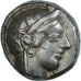 Moneda, Attica, Tetradrachm, ca. 454-404 BC, Athens, MBC, Plata, HGC:4-1597
