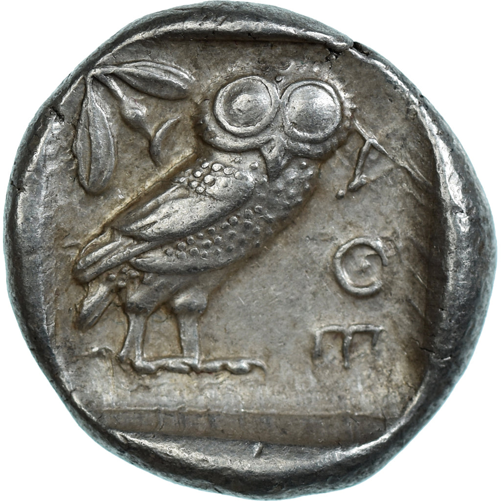 Moneda, Attica, Tetradrachm, ca. 454-404 BC, Athens, MBC, Plata, HGC:4-1597