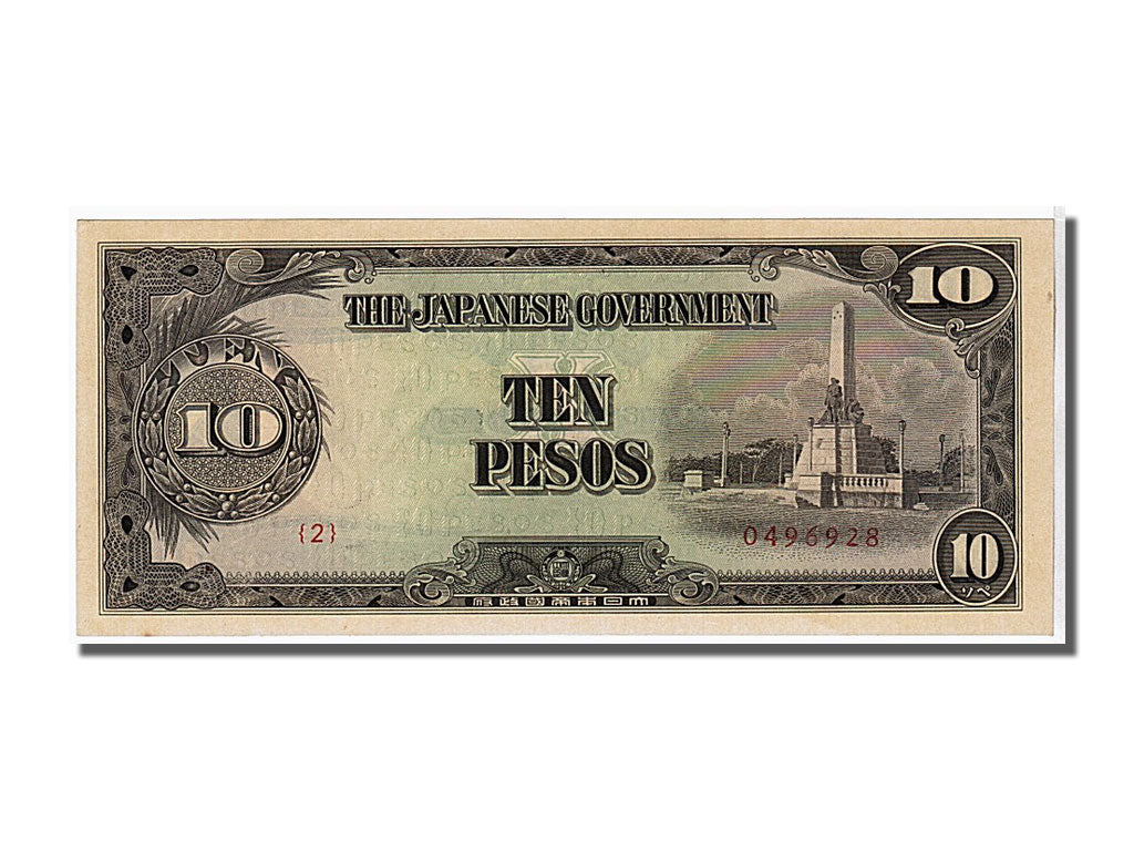 Banconote, Filippine, 10 Pesos, 1943, FDS