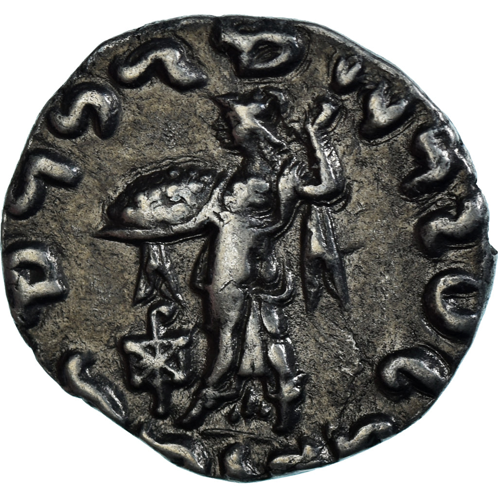 Moneta, Indo-Greek Kingdom, Apollodotos II, Drachm, ca. 85-65 BC, AU(50-53)