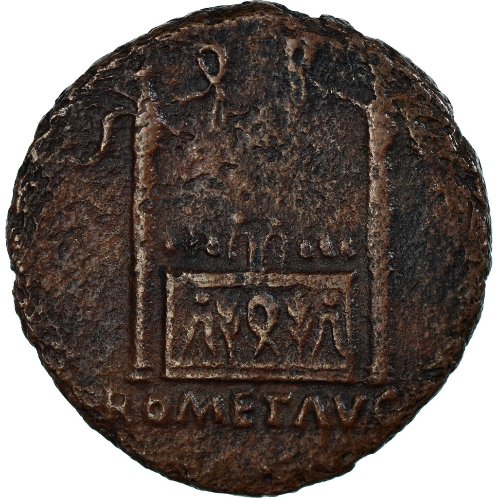 Coin, Tiberius, Semis, 12-14, Lyon - Lugdunum, EF(40-45), Bronze, RIC:I-246