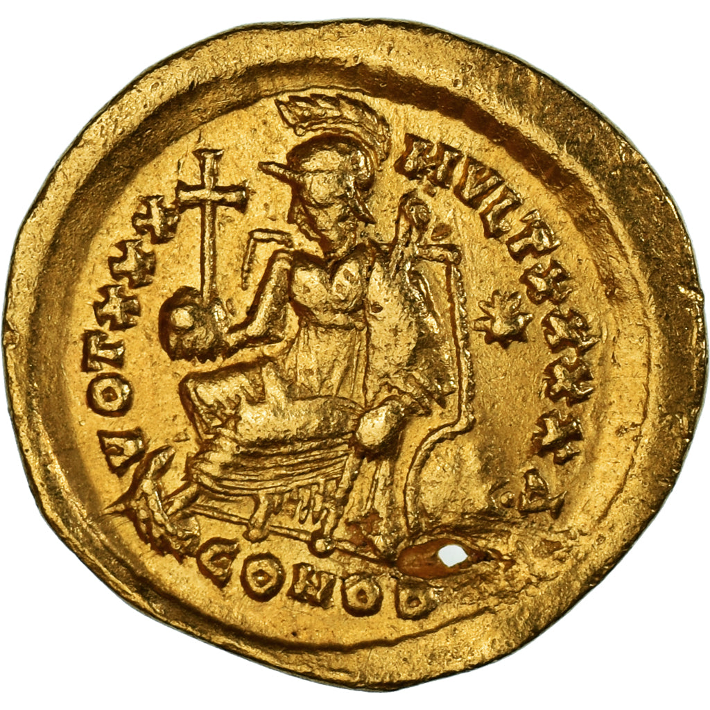 Coin, Theodosius II, Solidus, 430-440, Constantinople, EF(40-45), Gold
