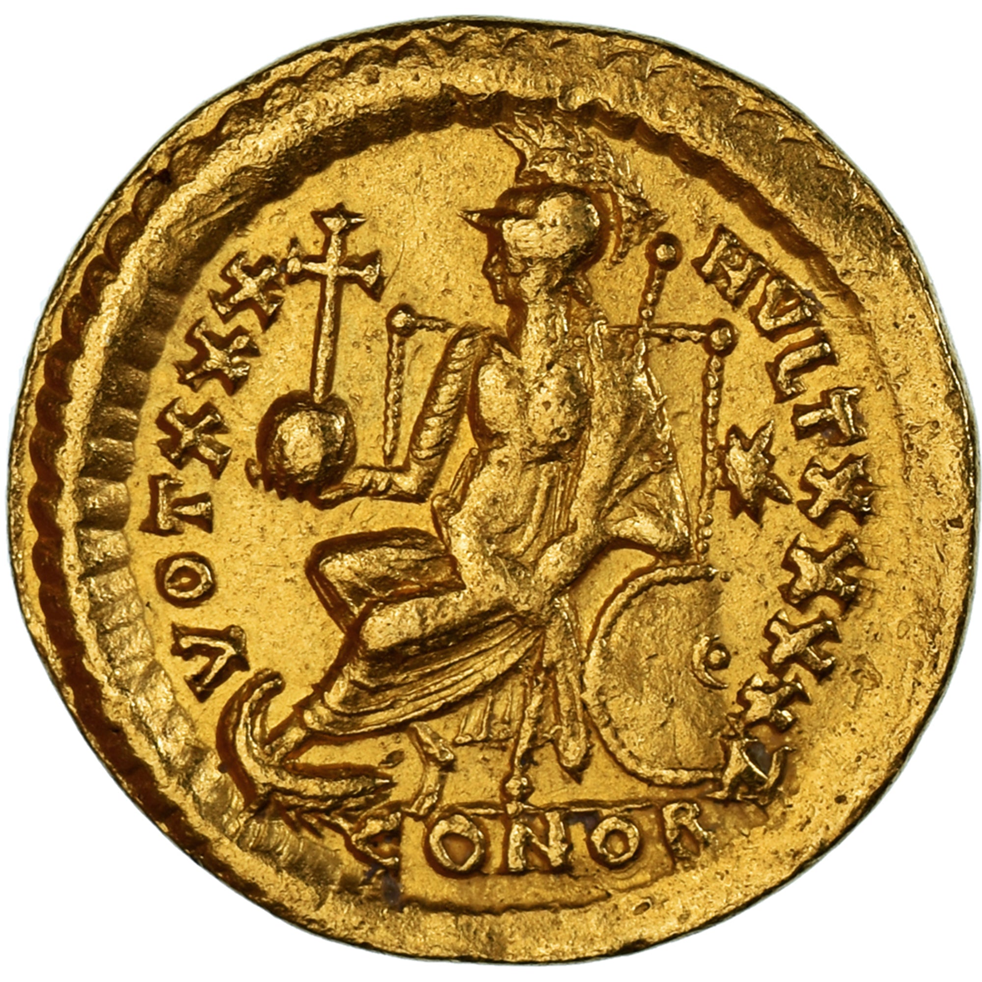 Moneda, Theodosius II, Solidus, 430-440, Constantinople, MBC+, Oro, RIC:X-257
