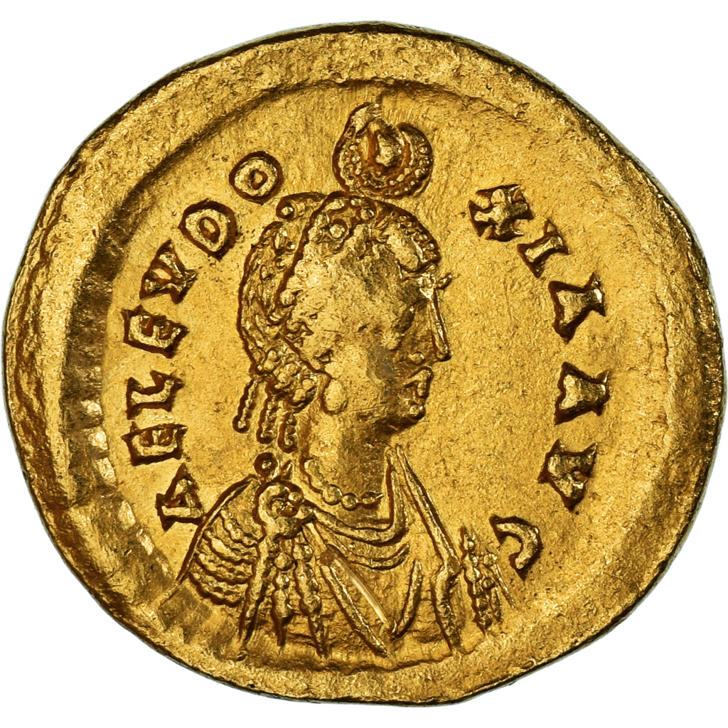 Coin, Aelia Eudocia, Solidus, 441-450, Constantinople, AU(50-53), Gold