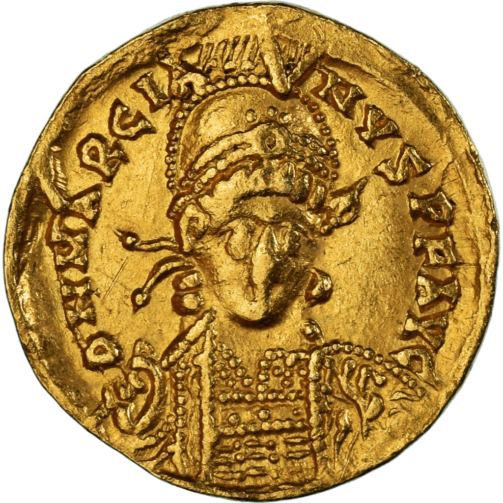 Coin, Marcian, Solidus, 450, Constantinople, AU(50-53), Gold, RIC:X-508