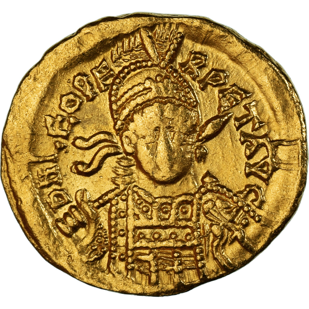 Coin, Leo I, Solidus, 462 or 466, Constantinople, AU(50-53), Gold, RIC:X-605