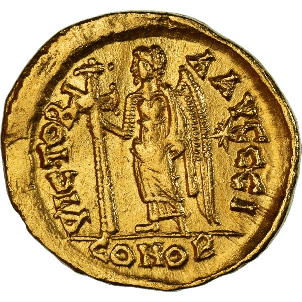 Coin, Leo I, Solidus, 462 or 466, Constantinople, AU(50-53), Gold, RIC:X-605