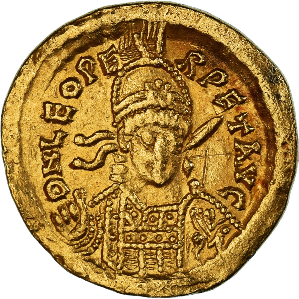 Moneda, Leo I, Solidus, 462 or 466, Constantinople, MBC+, Oro, RIC:X-605