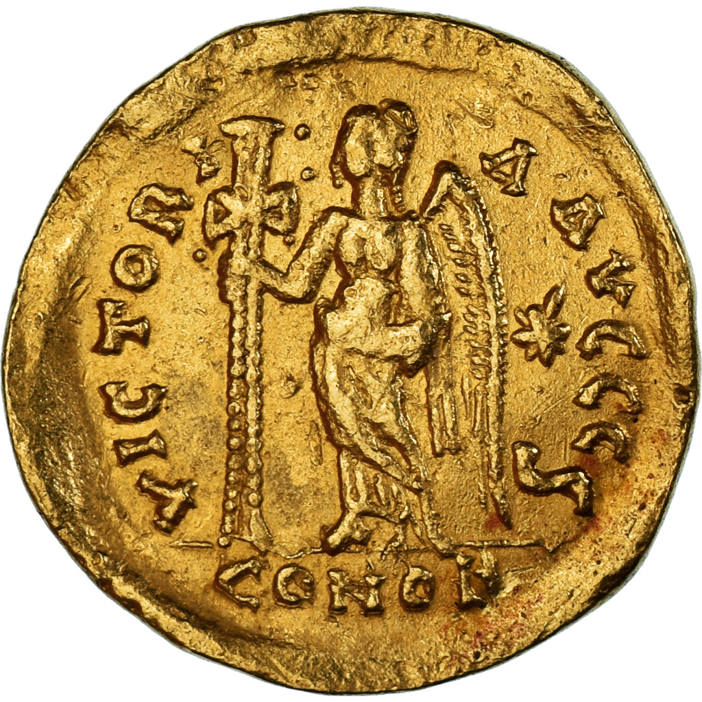 Moneda, Leo I, Solidus, 462 or 466, Constantinople, MBC+, Oro, RIC:X-605